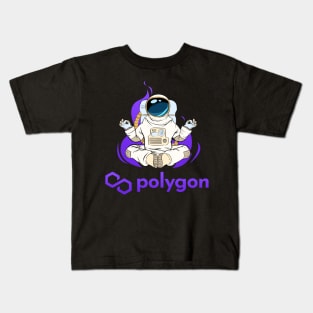 Polygon Matic coin Crypto coin Cryptocurrency Kids T-Shirt